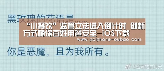 “小餐饮”监管立法进入倒计时 创新方式确保百姓用餐安全-iOS下载